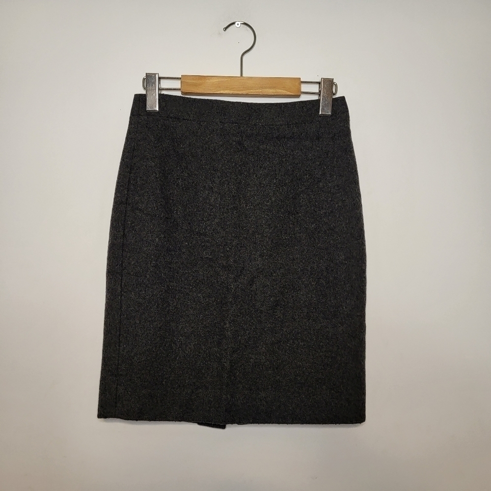 J.CREW "The Pencil Skirt" Wool Skirt Size 00